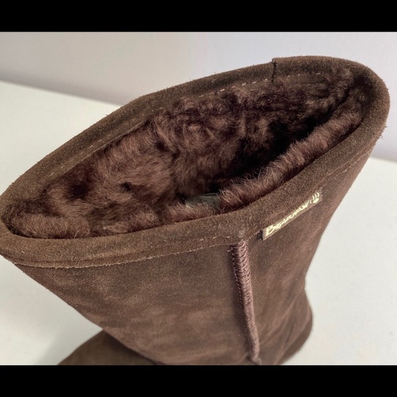 NWOT Bearpaw Emma 10” Tall Dark Brown Suede Boots Sz 7 - Picture 6 of 6